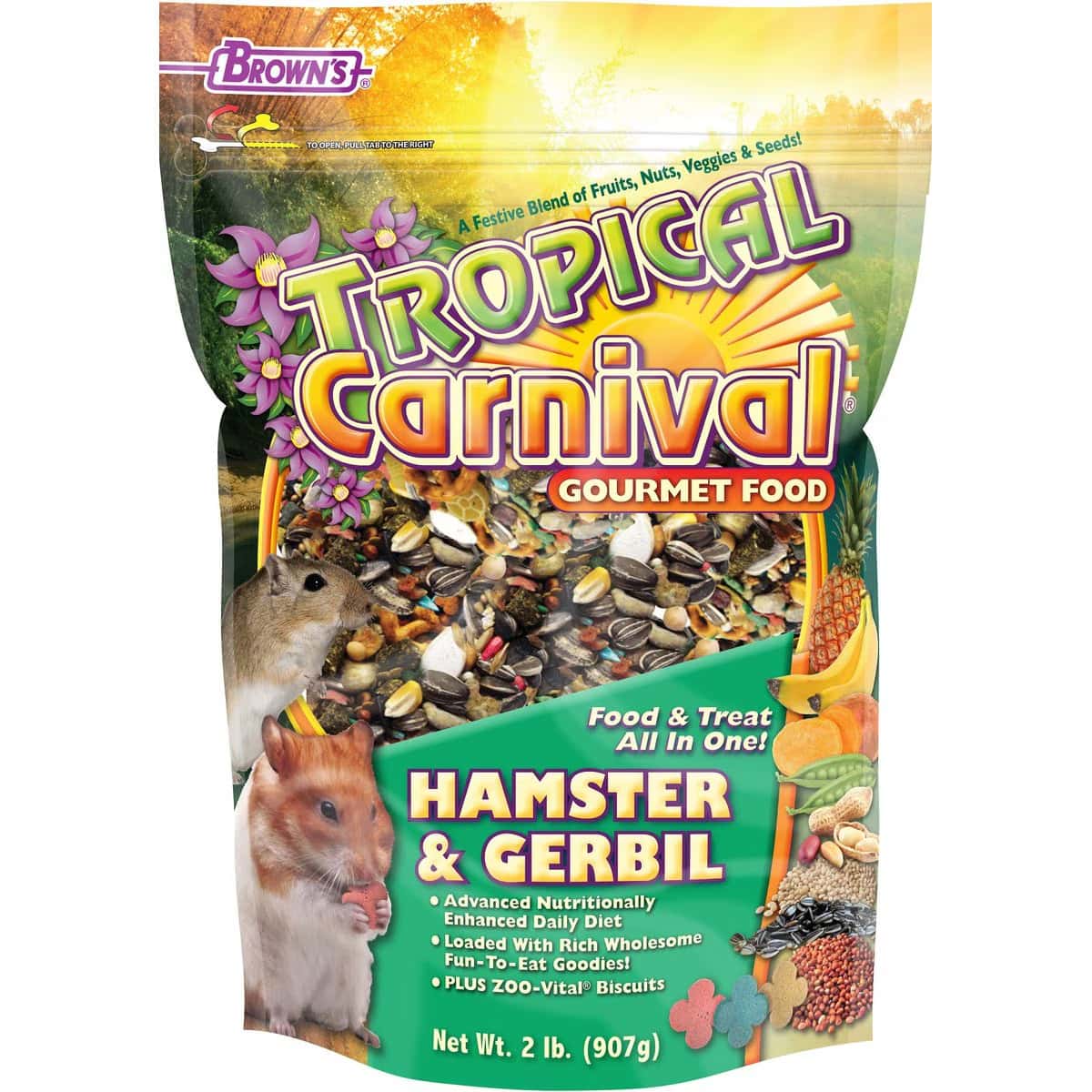 Brown’s Tropical Carnival Gerbil & Hamster Food