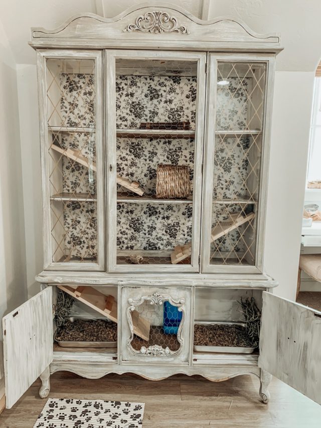 DIY_Bunny_Hutch_From_An_Upcycled_China_Hutch