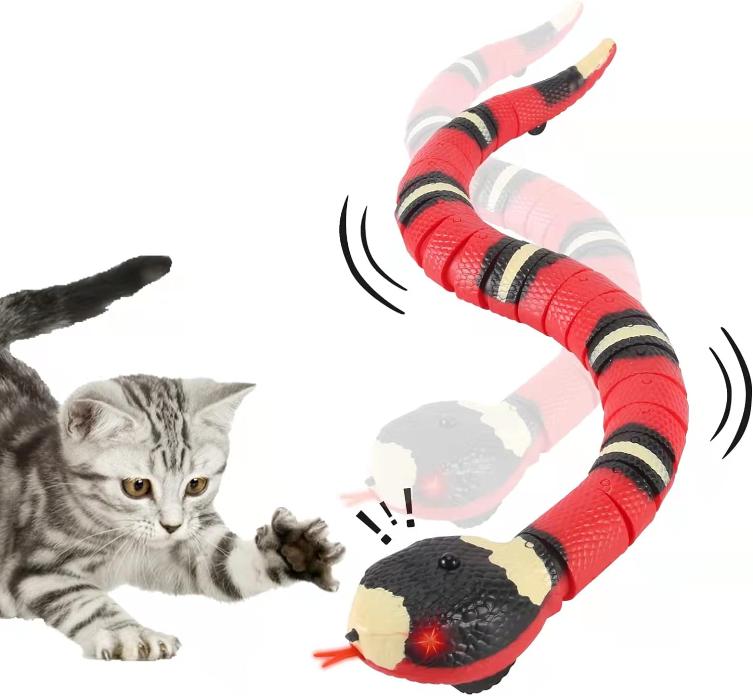 FauKait Cat Toys Snake Interactive Toy