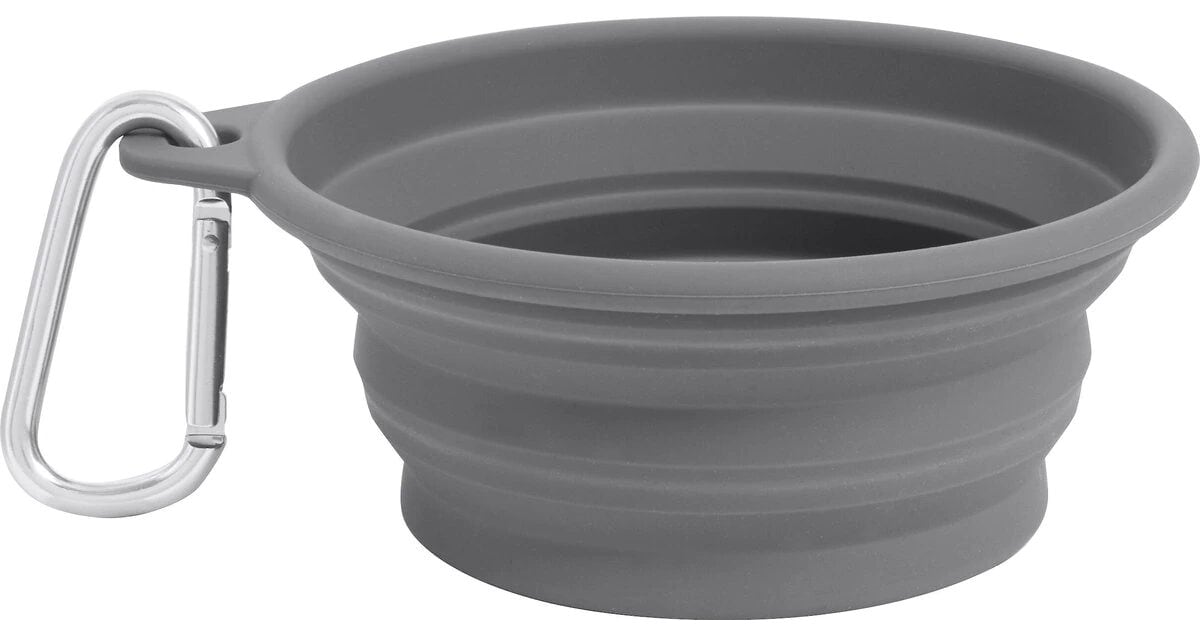 Frisco Silicone Collapsible Travel Bowl with Carabiner
