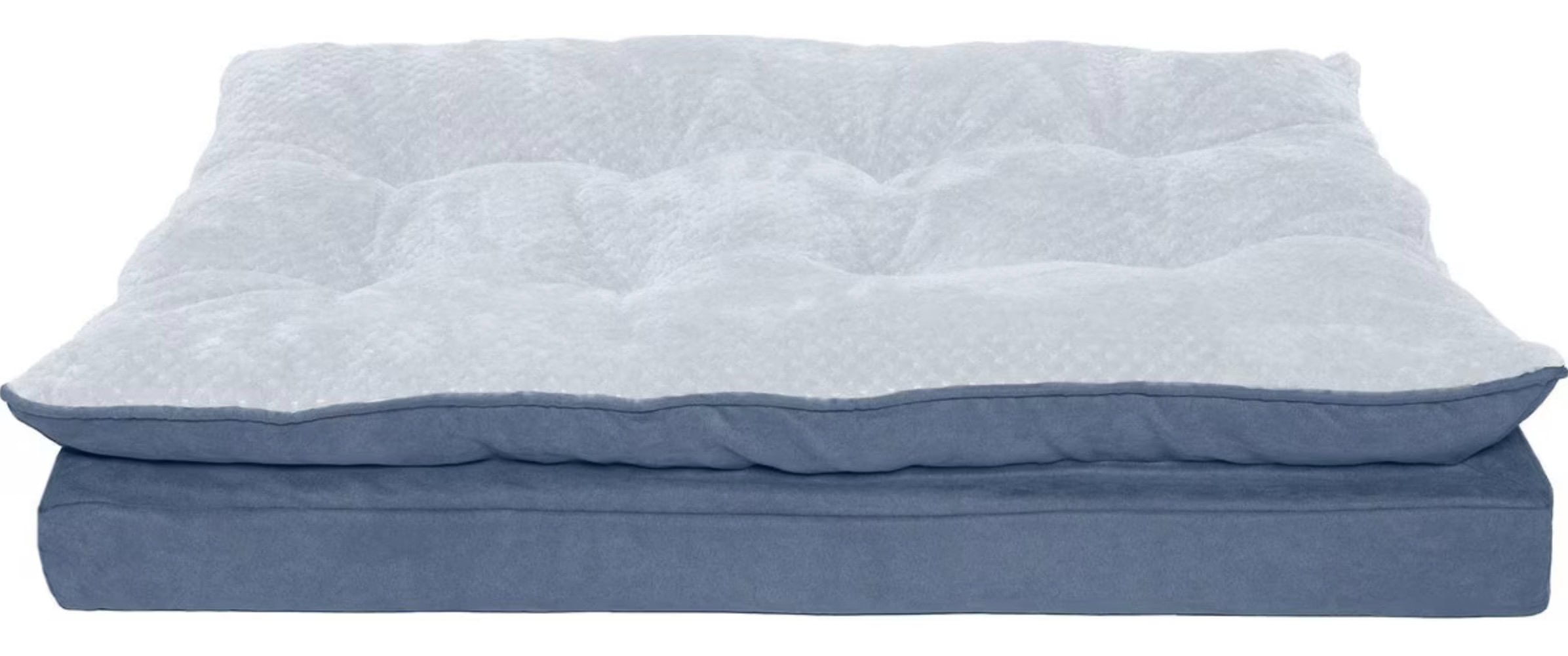 FurHaven Mink Fur & Suede PillowTop Orthopedic Cat & Dog Bed