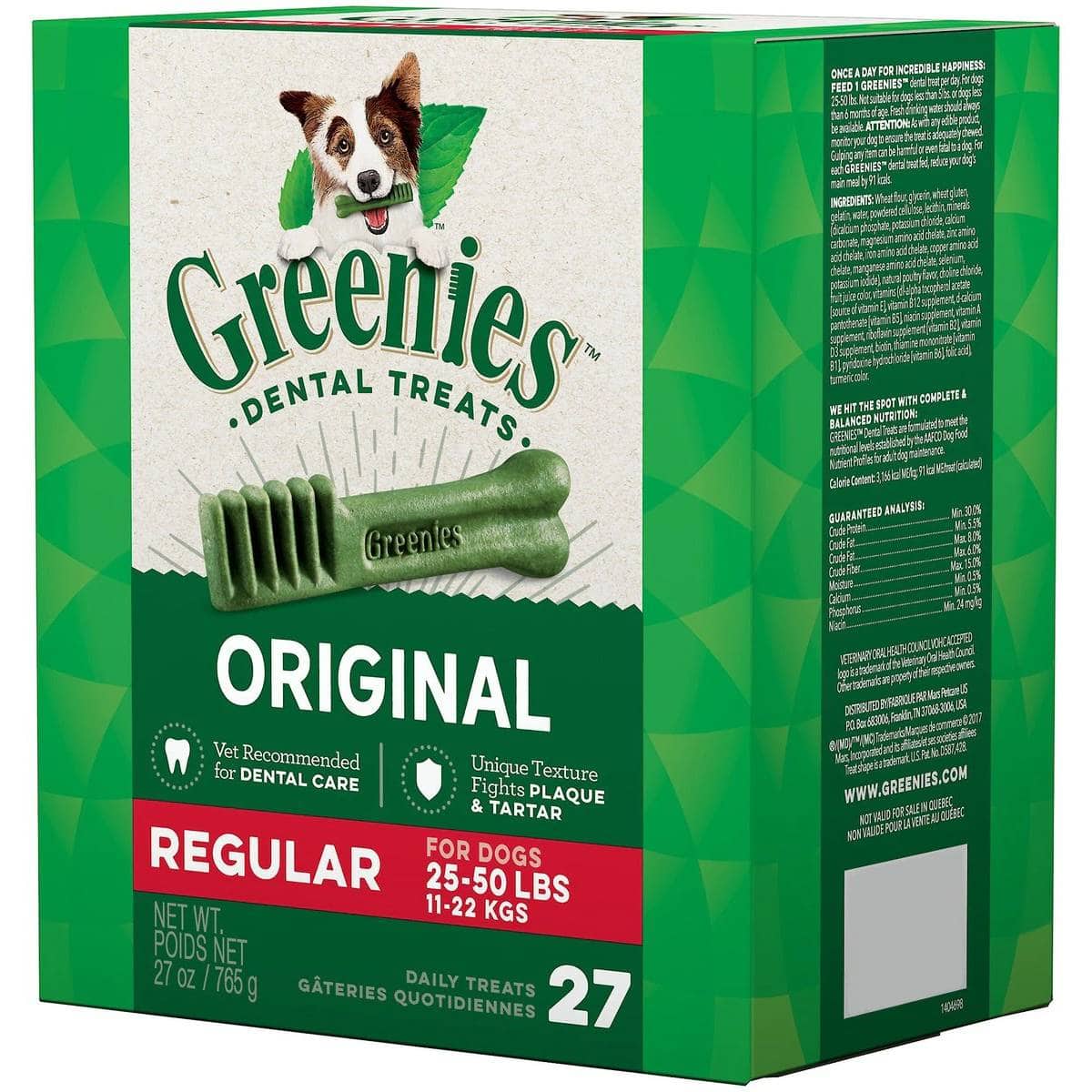 Greenies Regular Dental Dog Treats