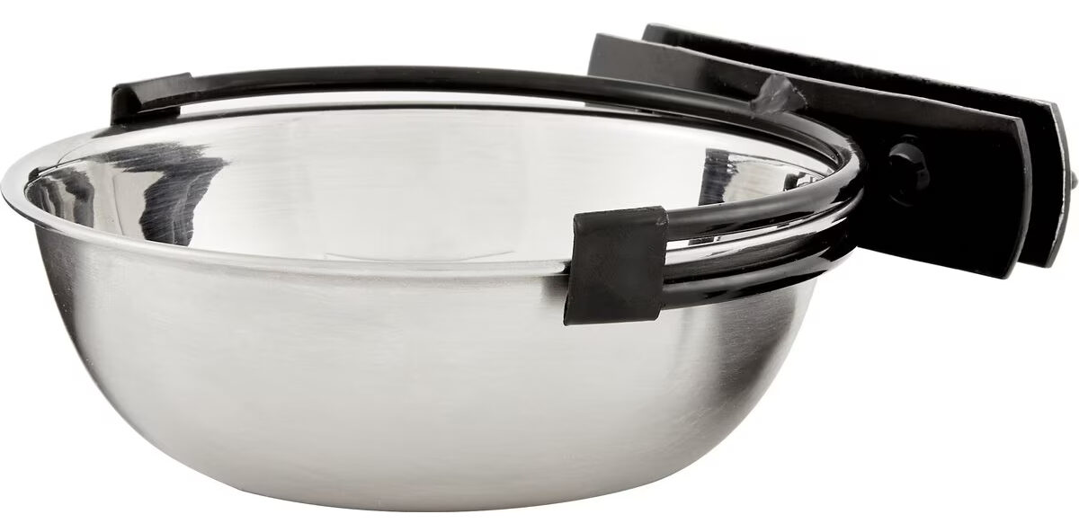 MidWest Stainless Steel Snap’y Fit Dog Kennel Bowl Preview