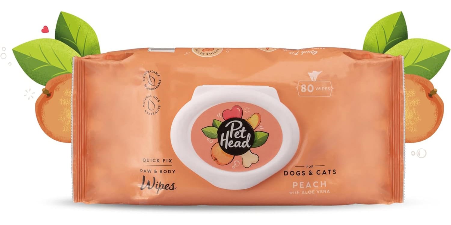 PET Head Quick Fix Cleaning Wipes for Dogs and Cats