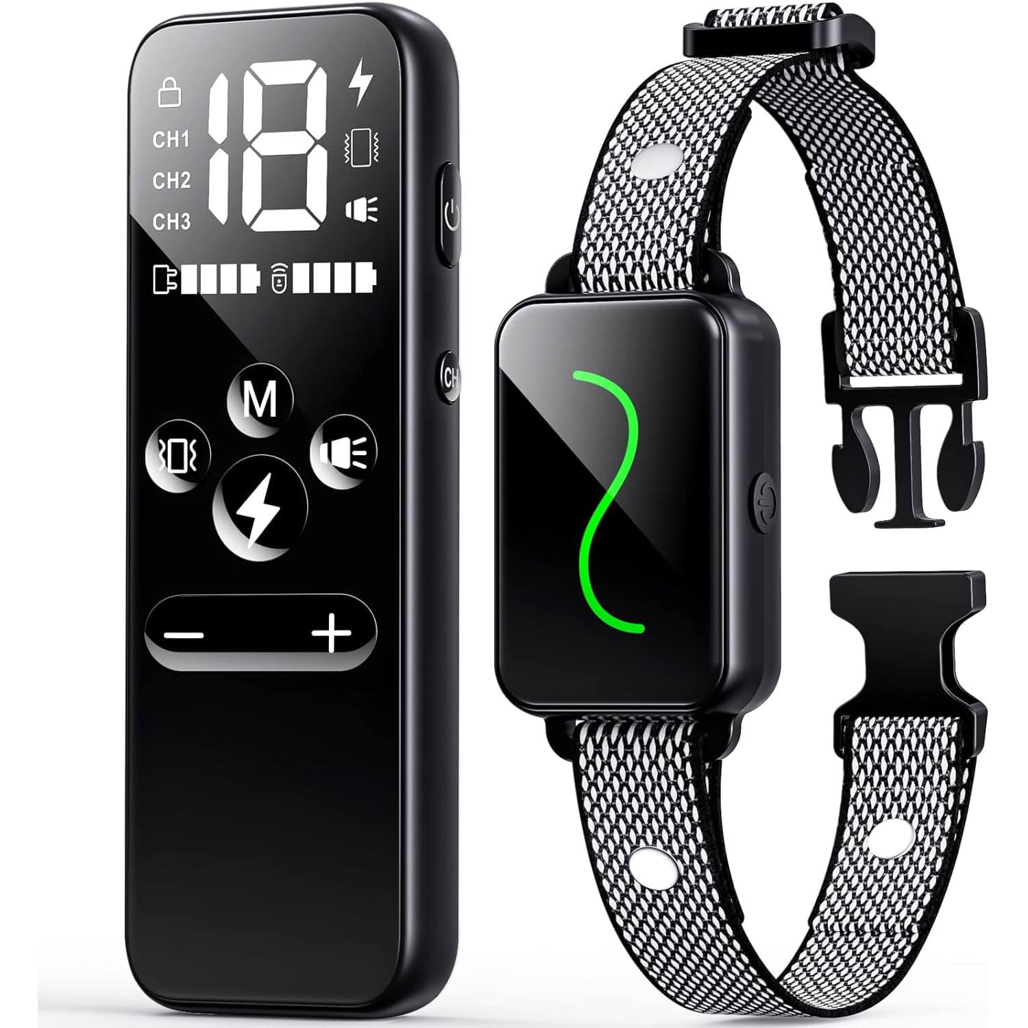 Vsezund Training Rechargeable Vibrating Dog Collar