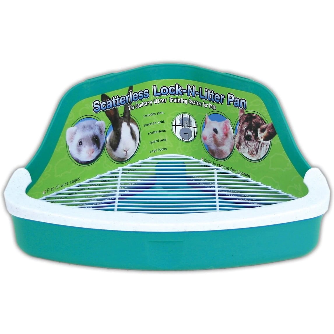 Ware Scatterless Lock-N-Litter Small Animal Litter Pan