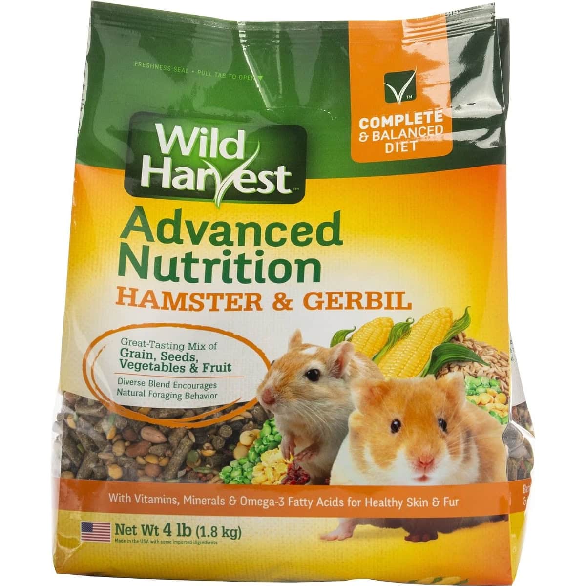Wild Harvest Advanced Nutrition Complete & Balanced Diet Hamster & Gerbil Food