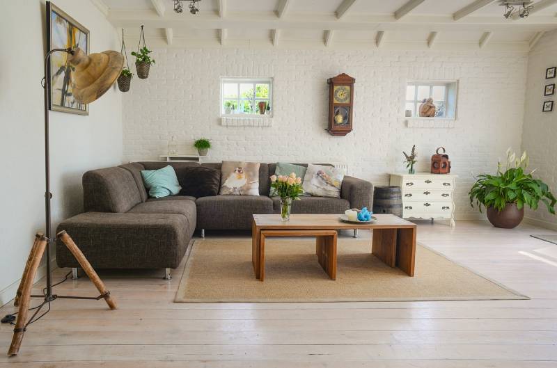 a nice and simple living room interior