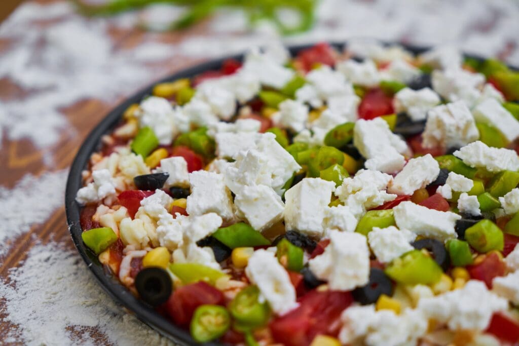 Feta Cheese with Salad
