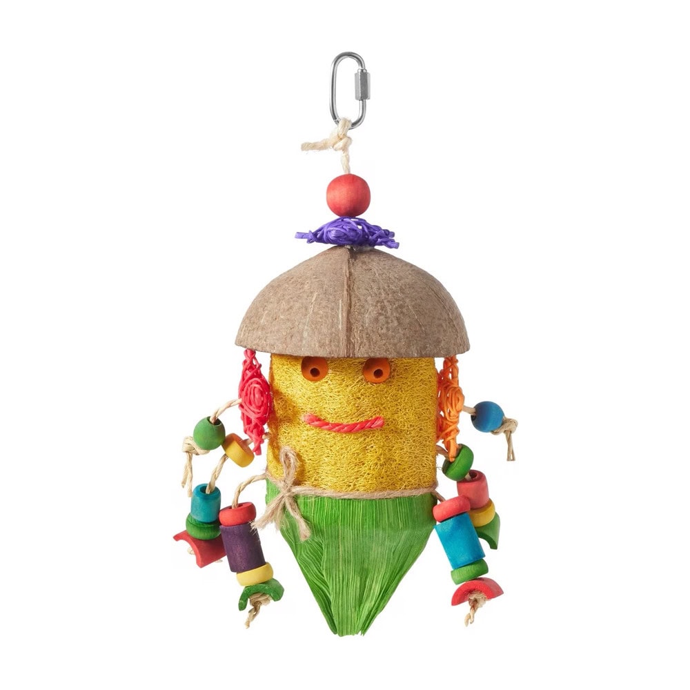 Frisco Tropical Hula Tiki Bird Chew Toy