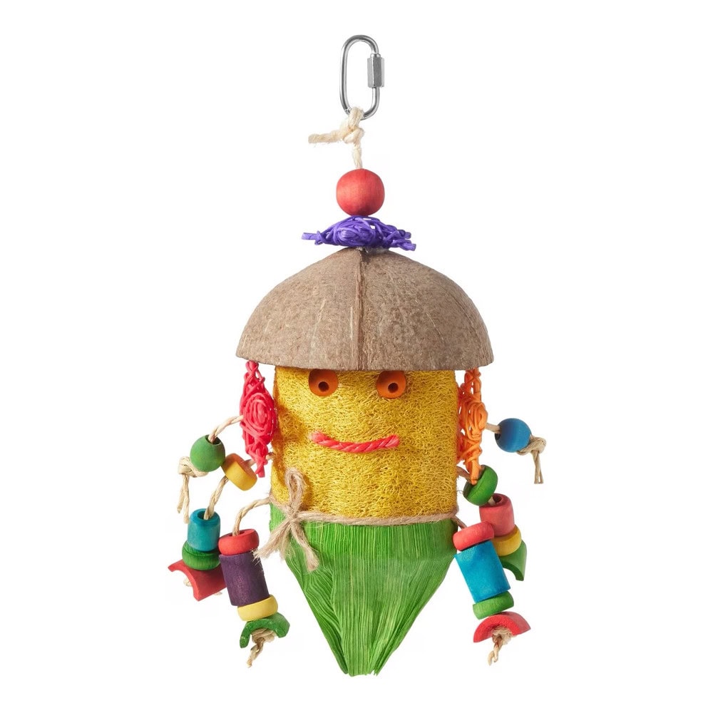 Frisco Tropical Hula Tiki Bird Chew Toy