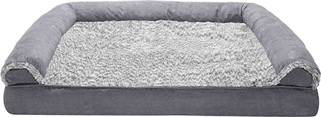 FurHaven Faux Fur & Suede Memory