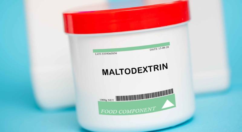 Maltodextrin in a container