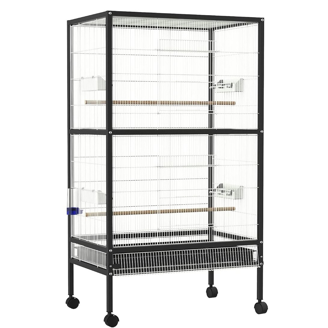 PawHut 54” Rolling Flight Cage Extra Large Bird House