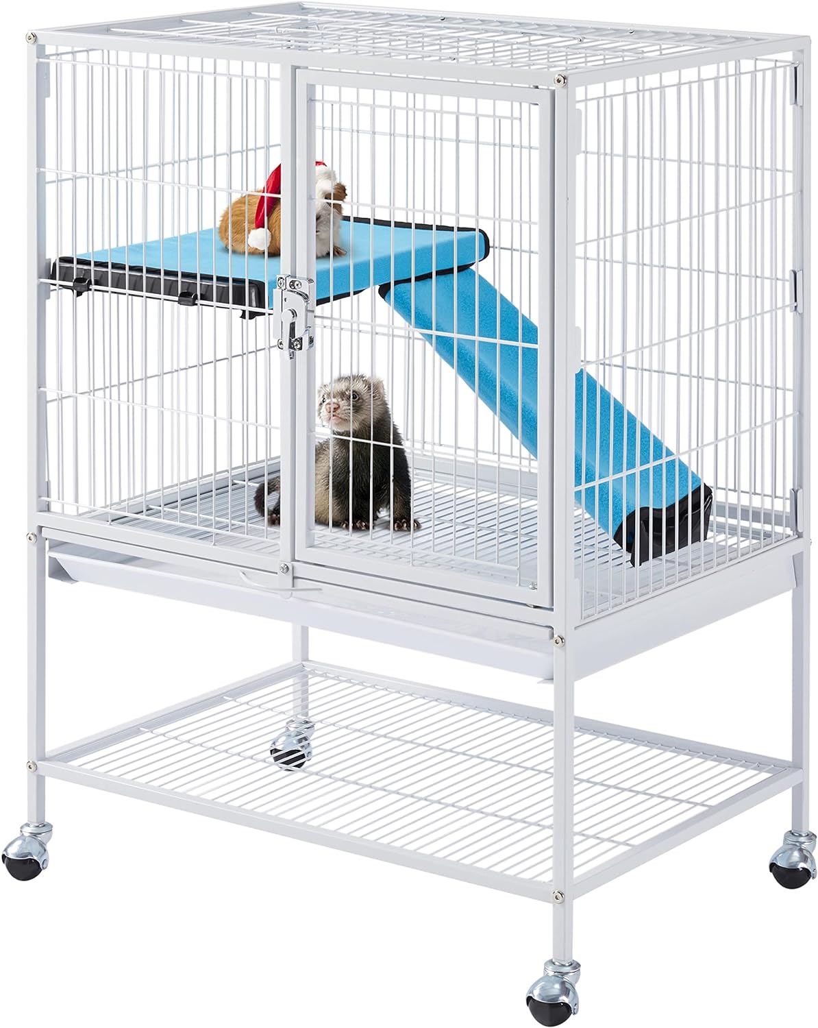 Yaheetech 1-story Removable Ramp & Platform Small Pet Cage