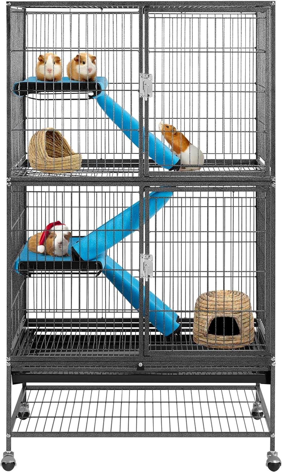 Yaheetech 2-Story Removable Ramp & Platform Small Pet Cage