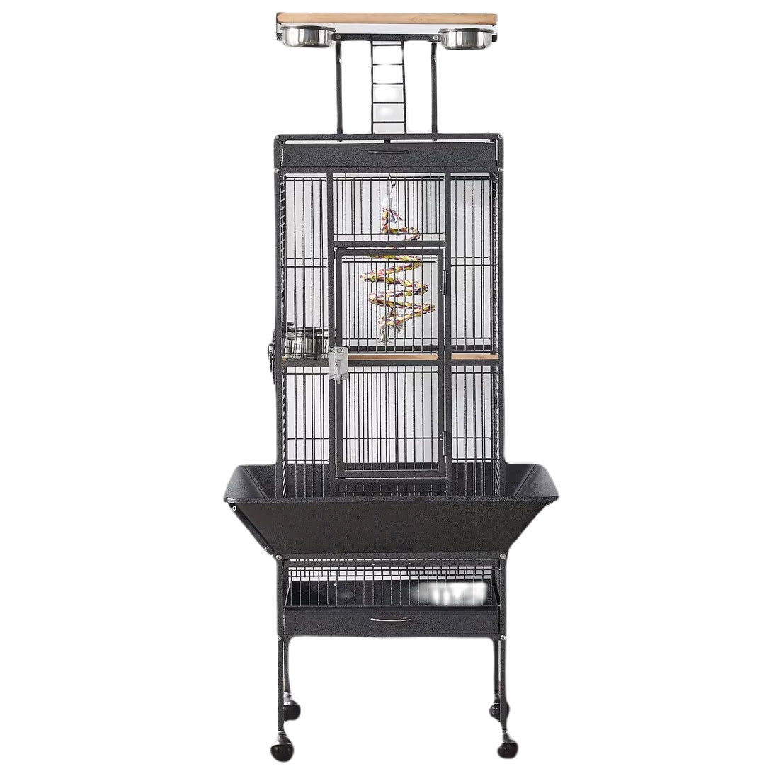 Yaheetech 61-in Rolling Parrot Cage & Playtop