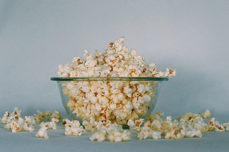 a bowl of popcorn