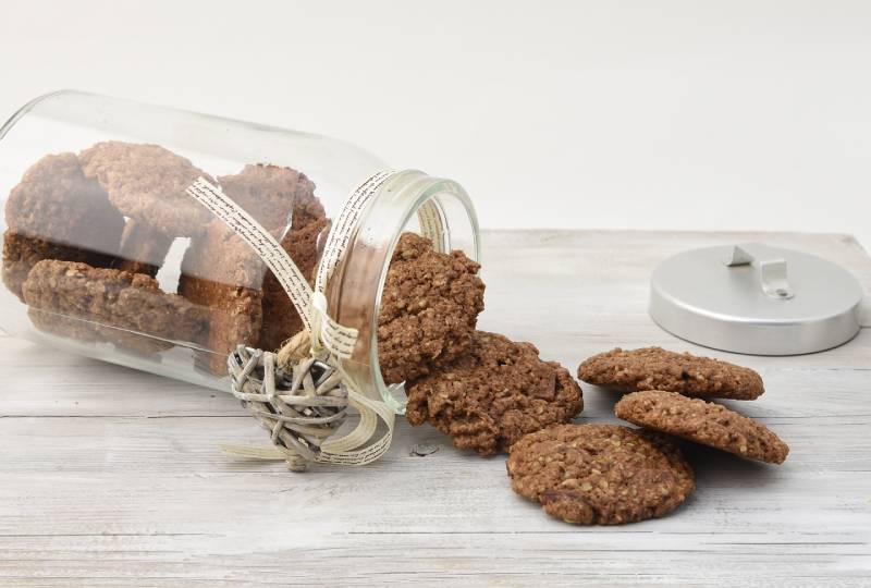 cookies from a glass jar