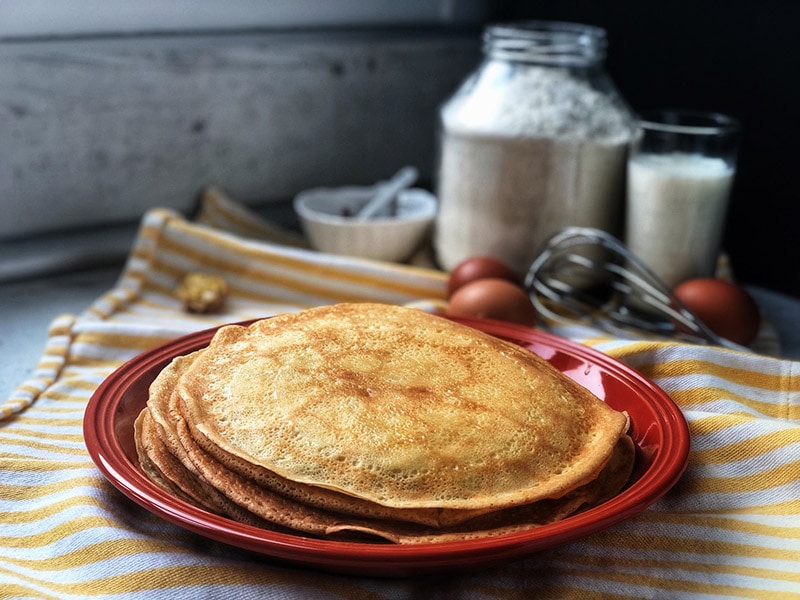 pancakes on a plate
