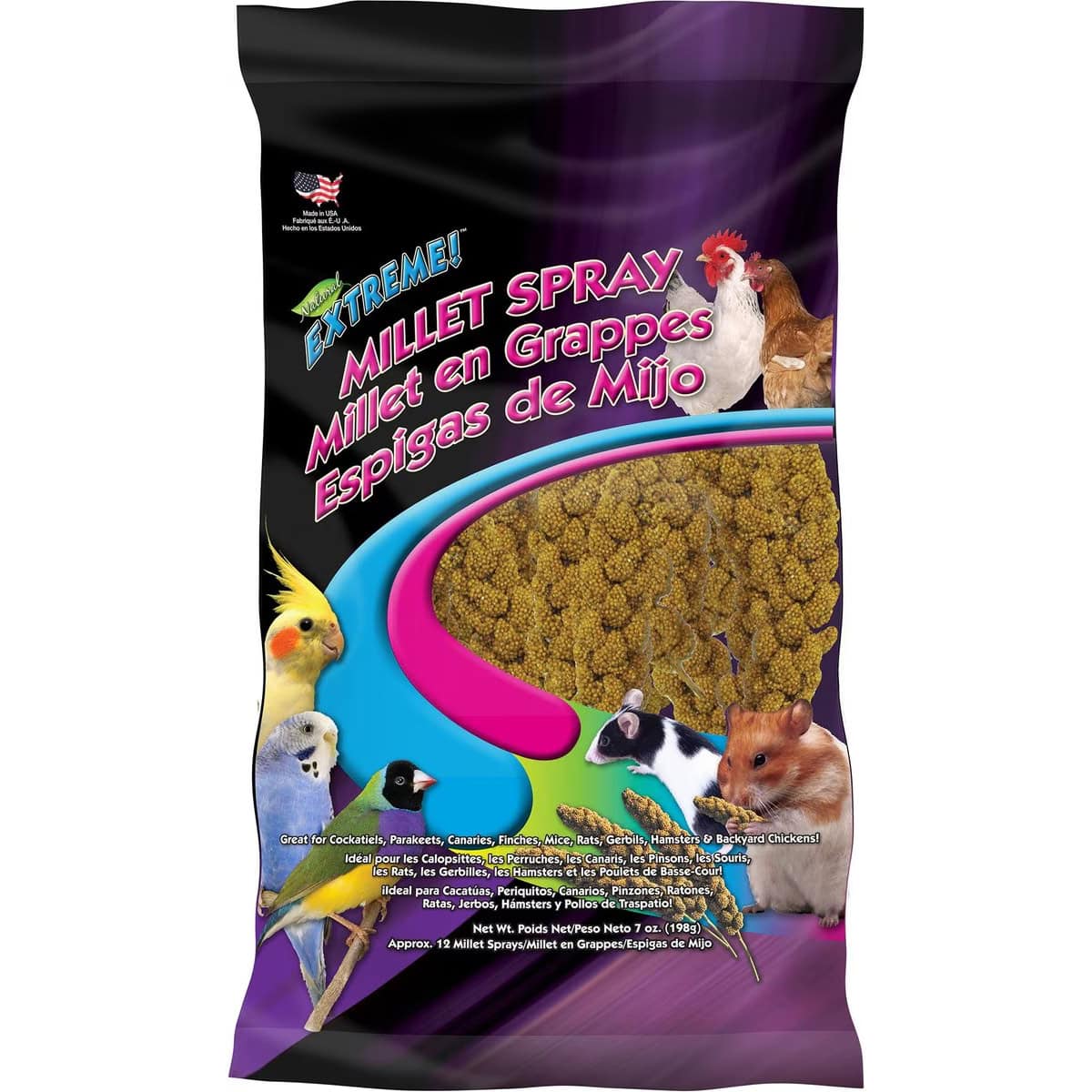 Brown's Extreme Natural Millet Spray Bird Treats 