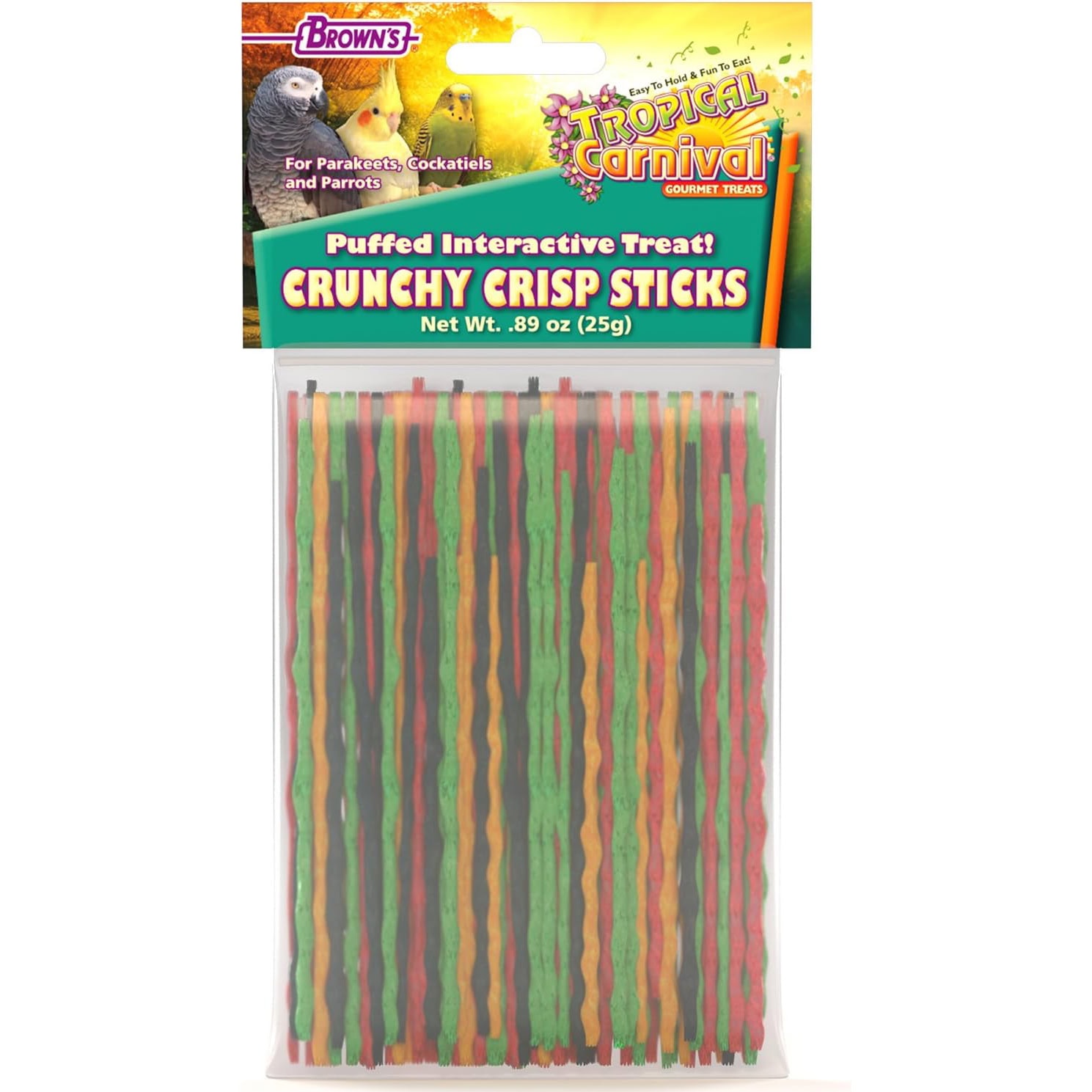 Brown's Tropical Carnival Crunchy Crisp Sticks Bird Treats
