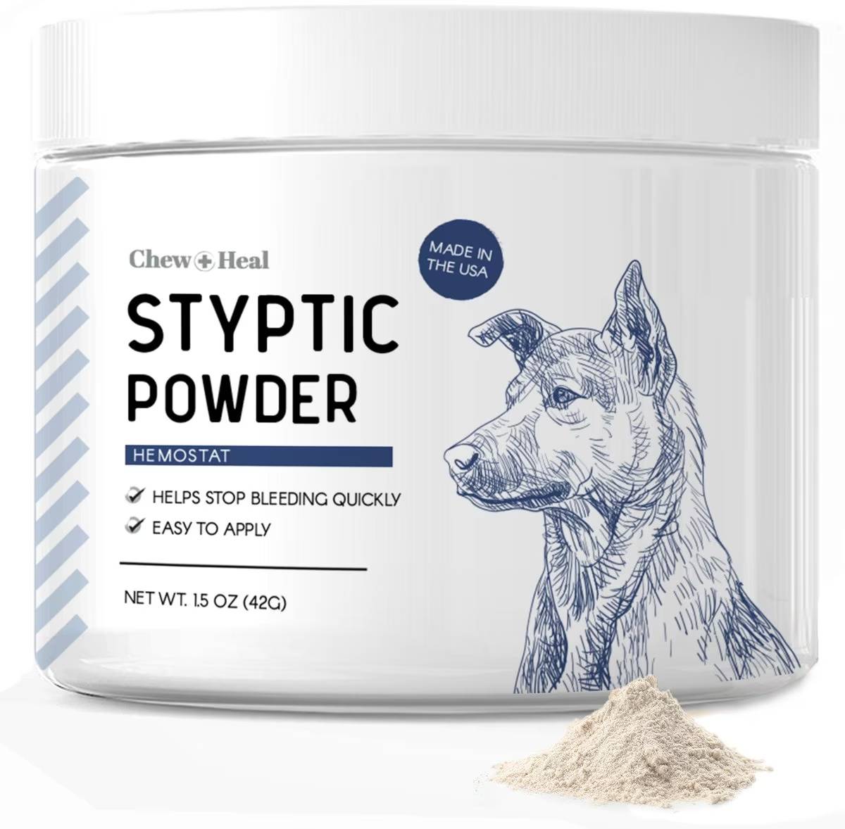 Chew + Heal Styptic Powder Dog Treatment