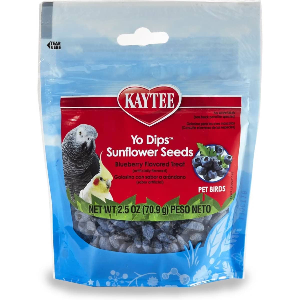 Kaytee Fiesta Blueberry Flavored Yogurt Dipped Sunflower Seeds