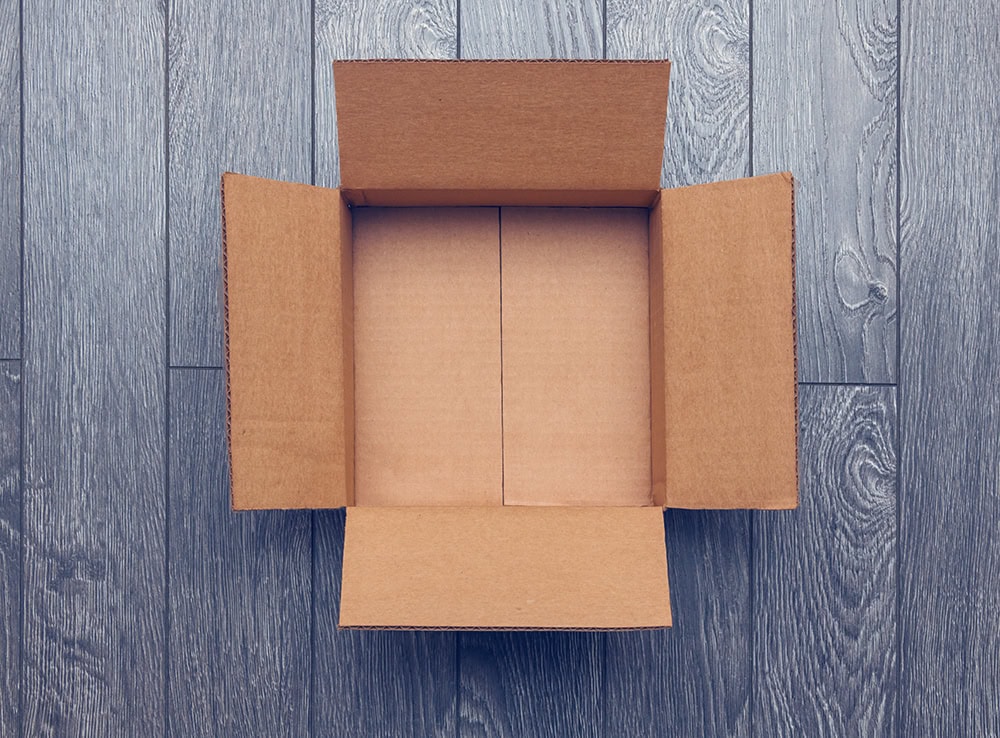 carton box on the floor