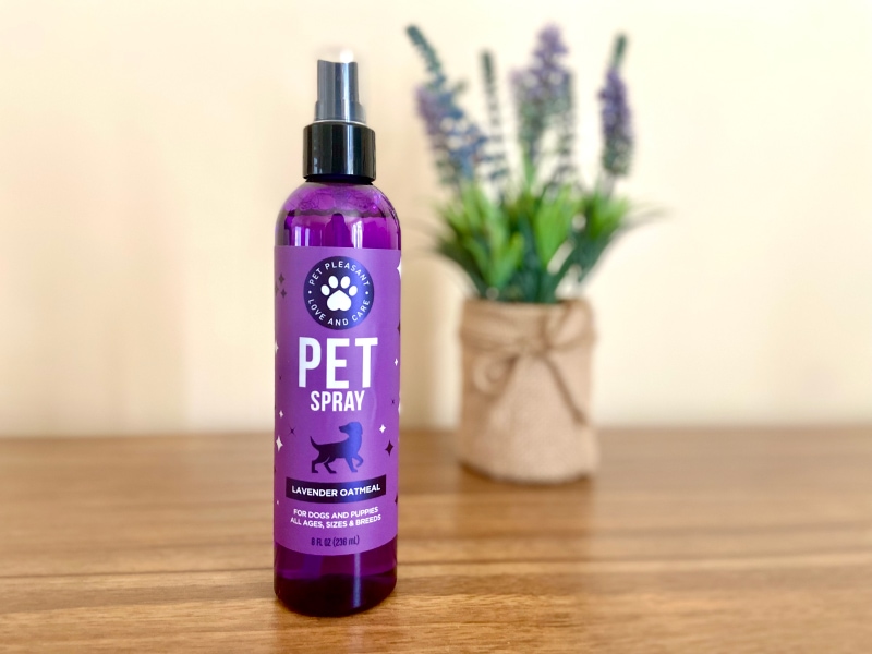 Pet Pleasant Pet Spray - product on the table.jpg