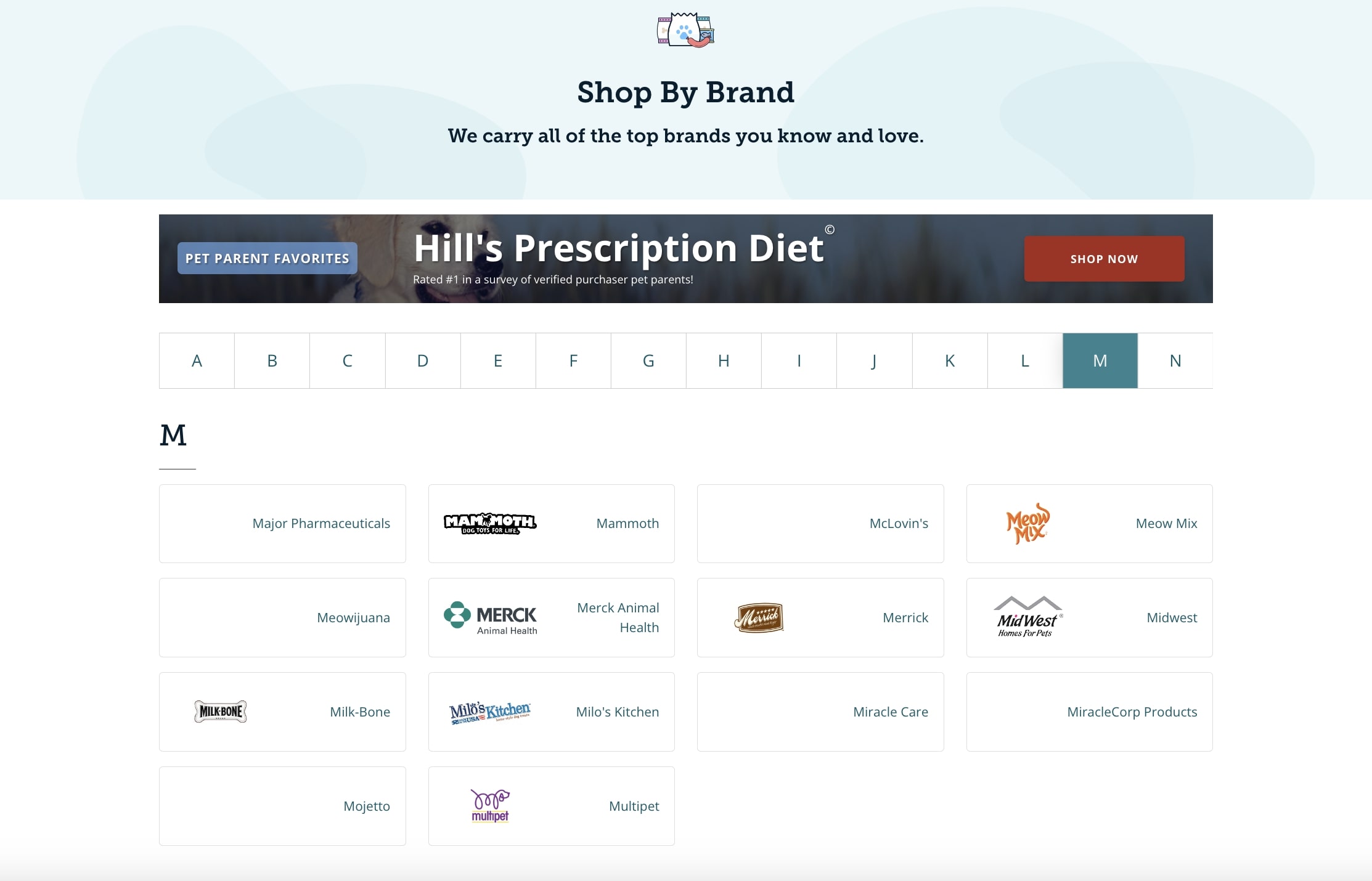 PetCareRX Shopping guide