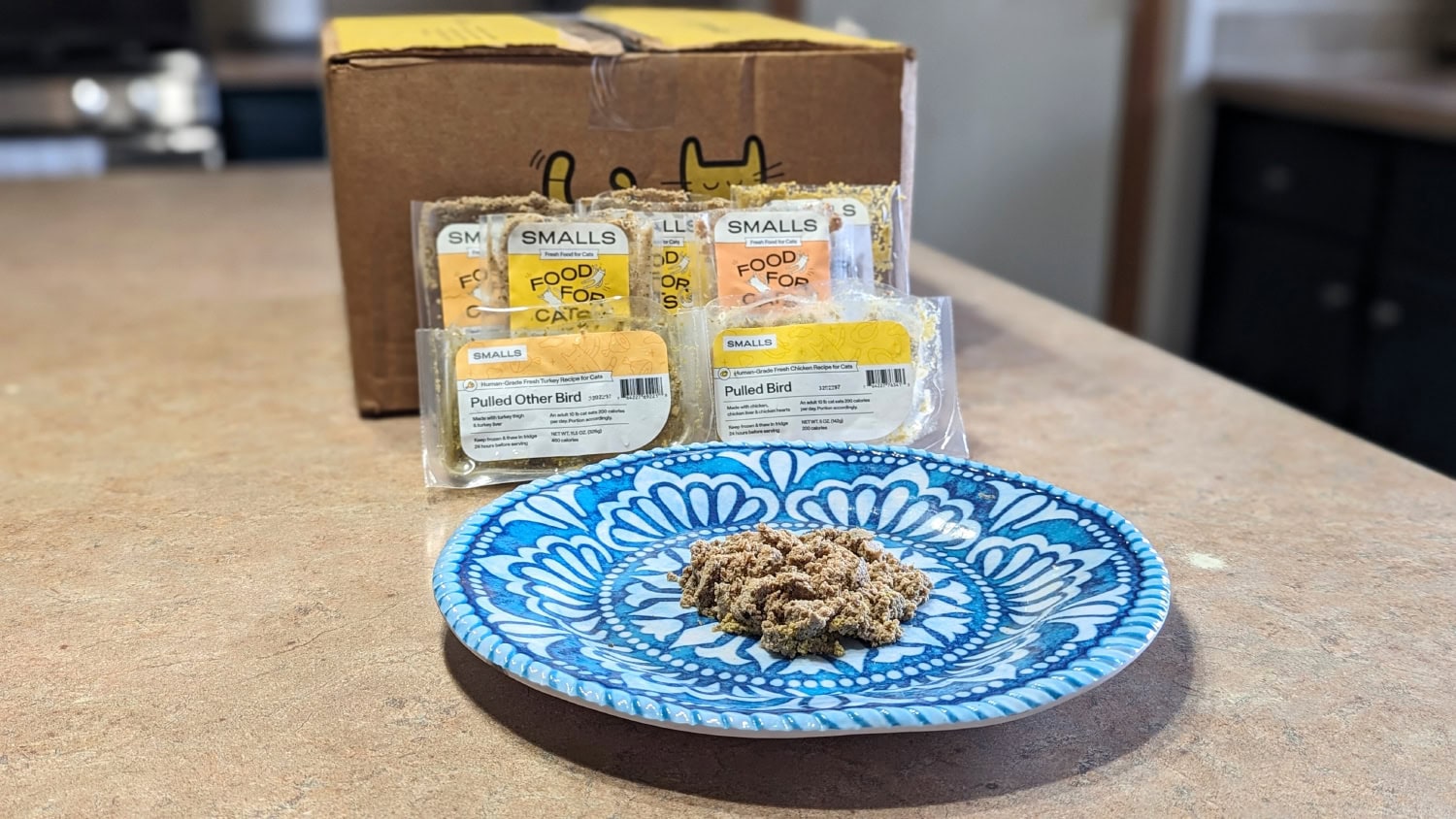 Smalls Cat Food - fresh cat food on plate