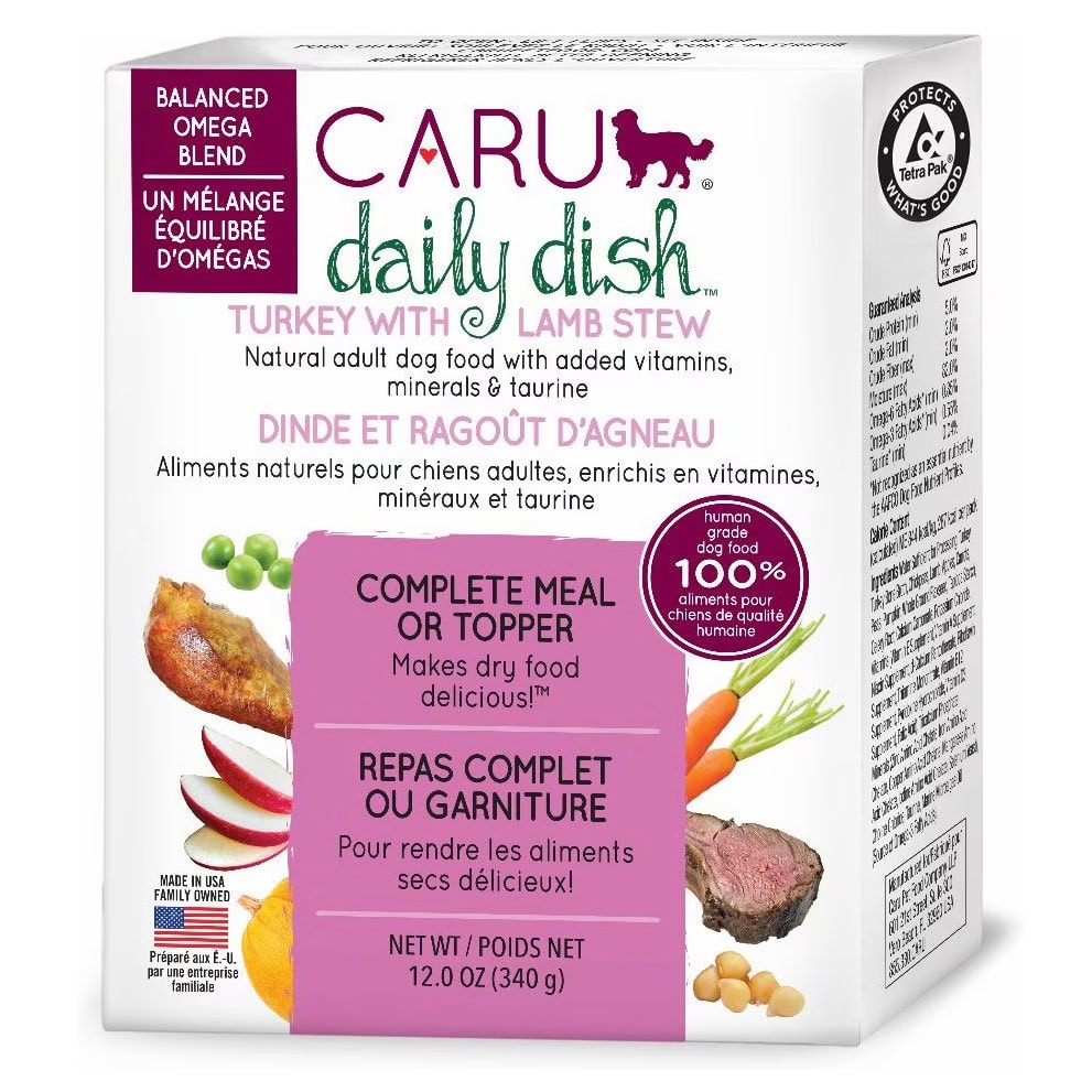 Caru Daily Dish Turkey with Lamb Stew Wet Dog Food