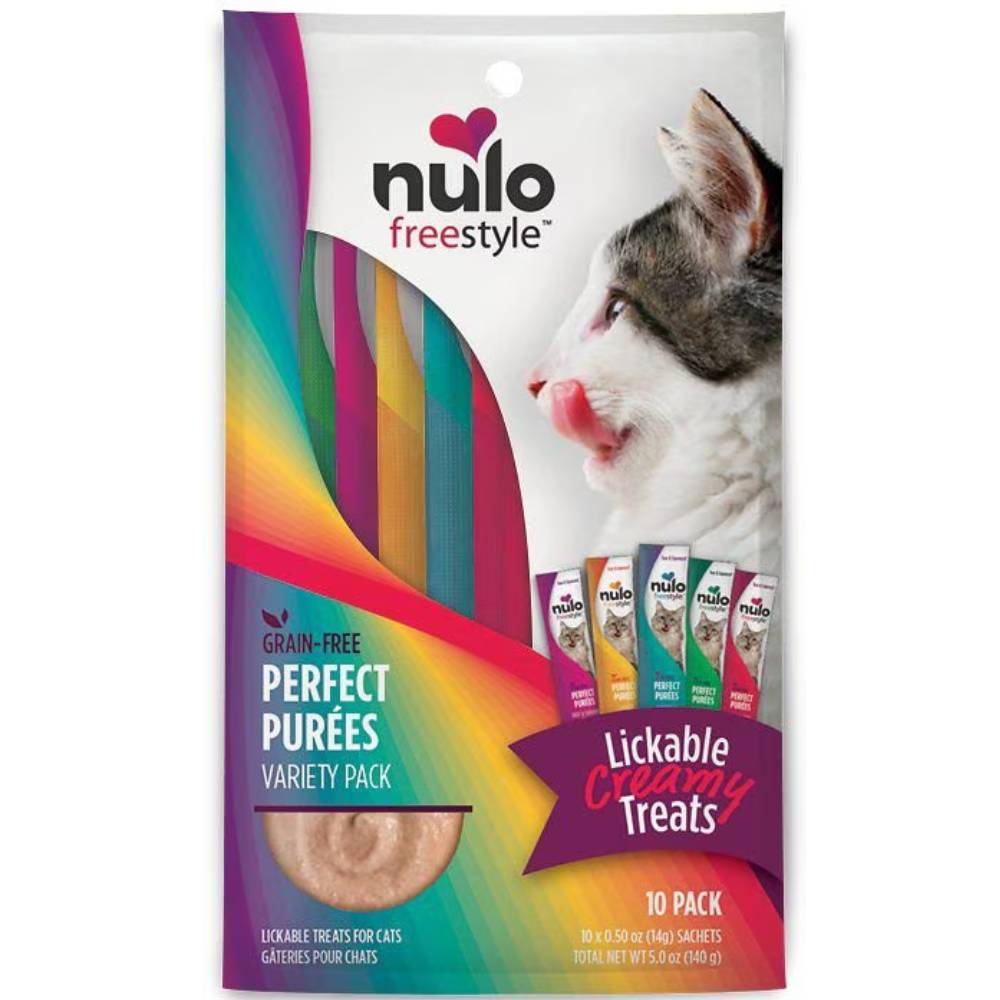 Nulo Freestyle Perfect Purees Variety Pack Grain-Free Lickable Cat Treats