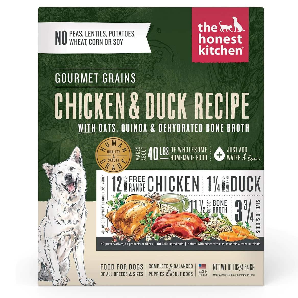 The Honest Kitchen Gourmet Grains Chicken & Duck Recipe
