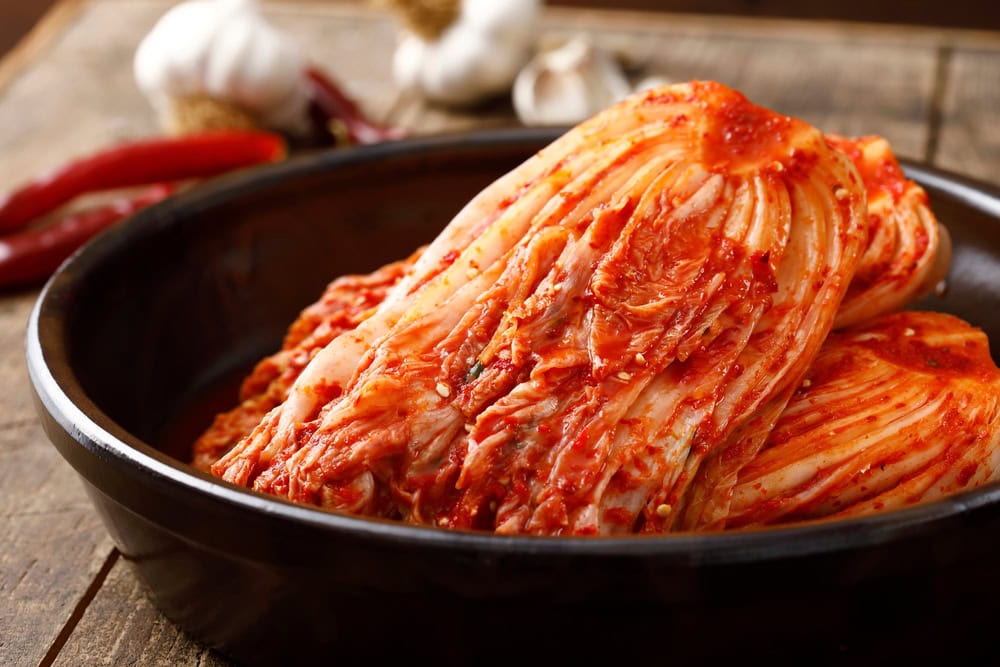 korean traditional spicy food kimchi