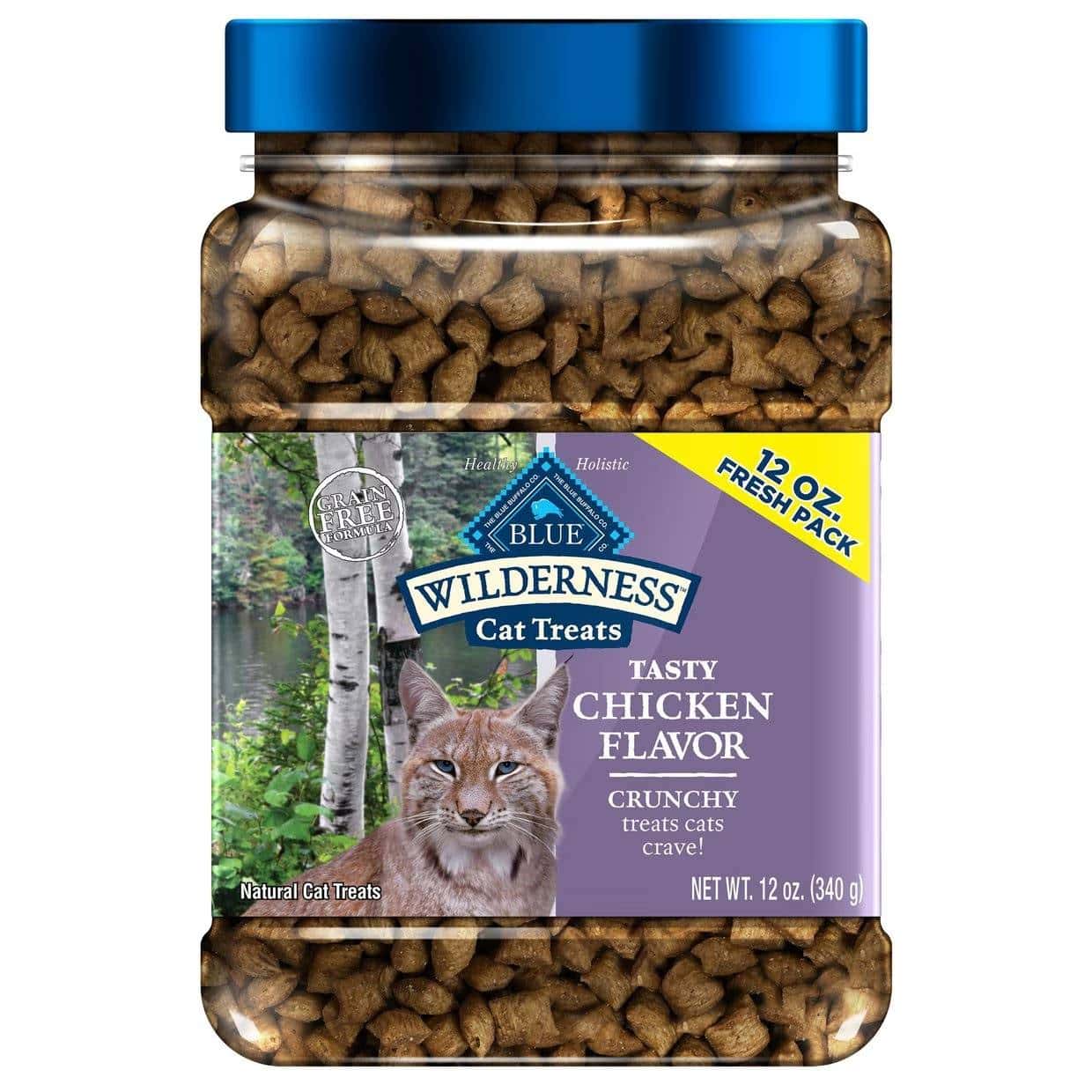 Blue Buffalo Wilderness Tasty Chicken Flavor Grain-Free Crunchy Cat Treats