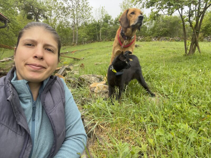 Dr Maja with Miki and Lava