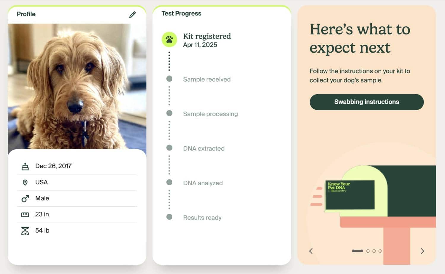 Ancestry Know Your Pet DNA Review - Micah's ancestry profile